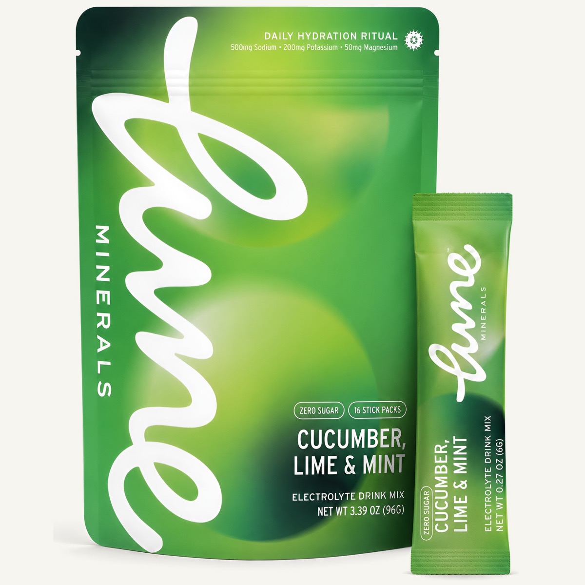 Cucumber, Lime & Mint electrolyte drink mix
