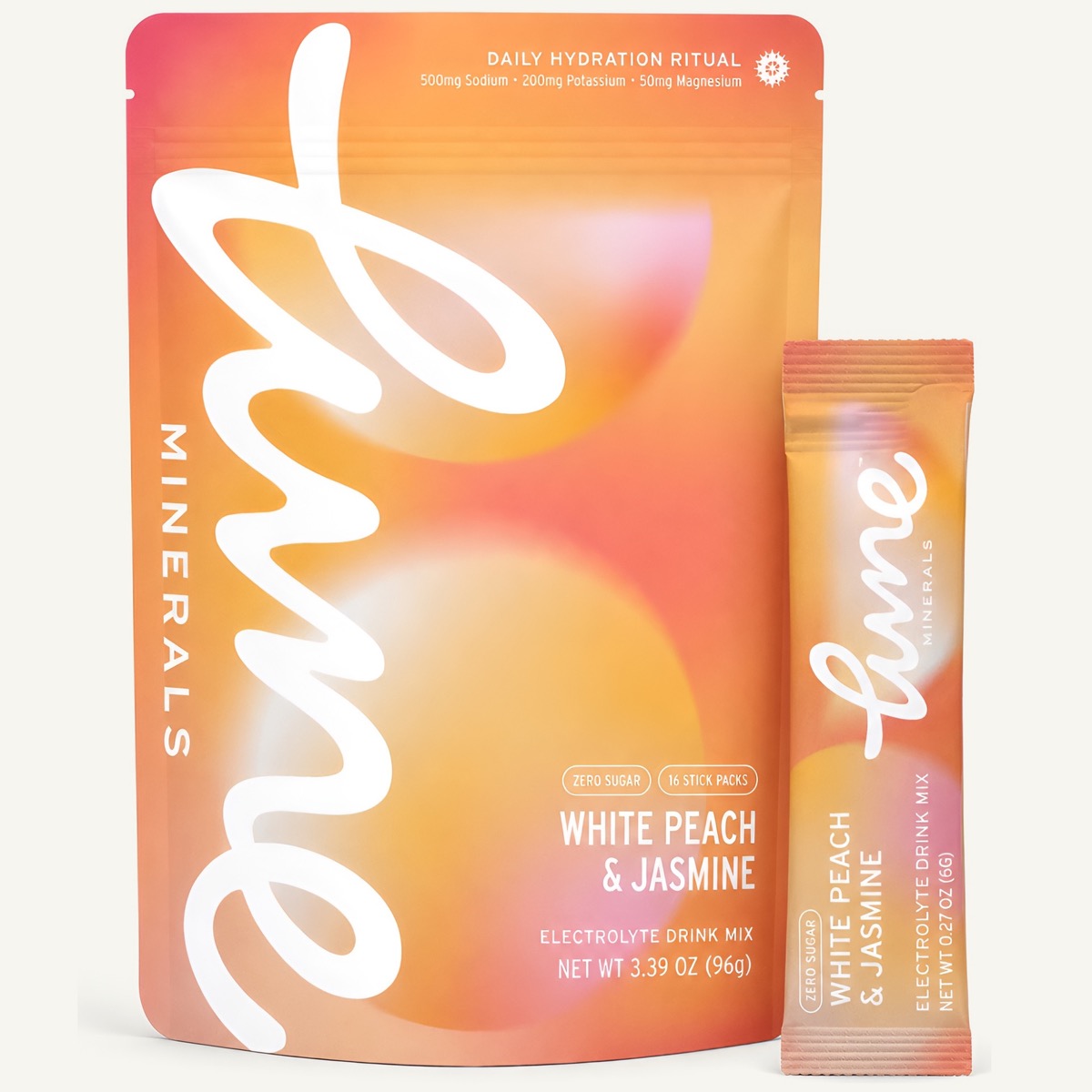 White Peach & Jasmine electrolyte drink mix