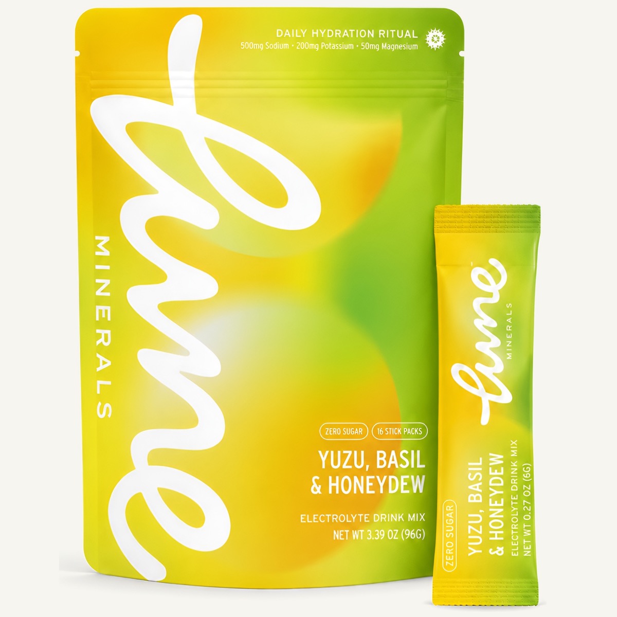 Yuzu, Basil & Honeydew electrolyte drink mix